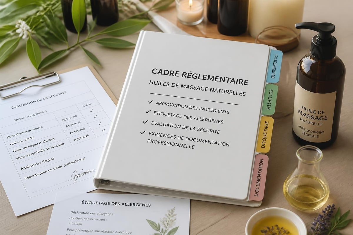 Réglementation huiles massage