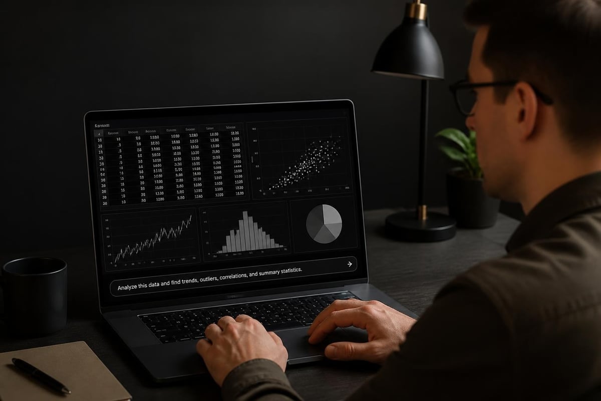 Data analysis workflow with Gemini