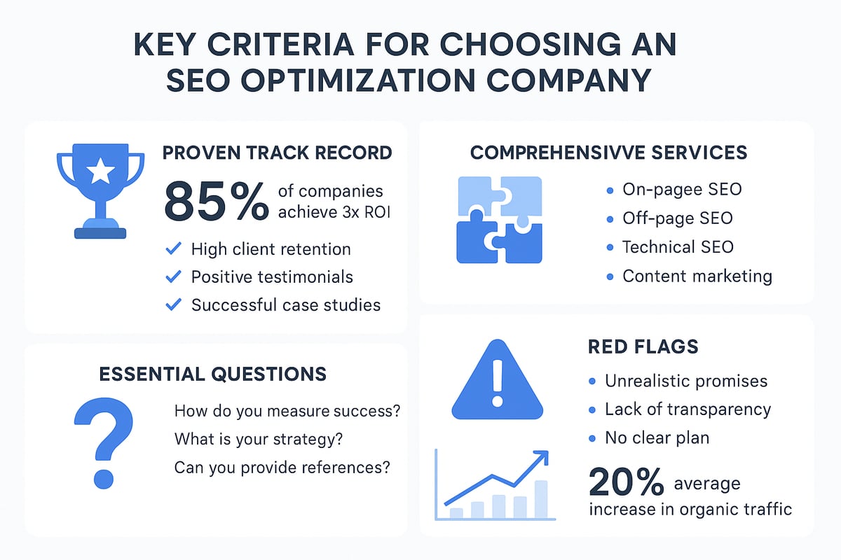Choosing the Right SEO Optimization Company in 2026