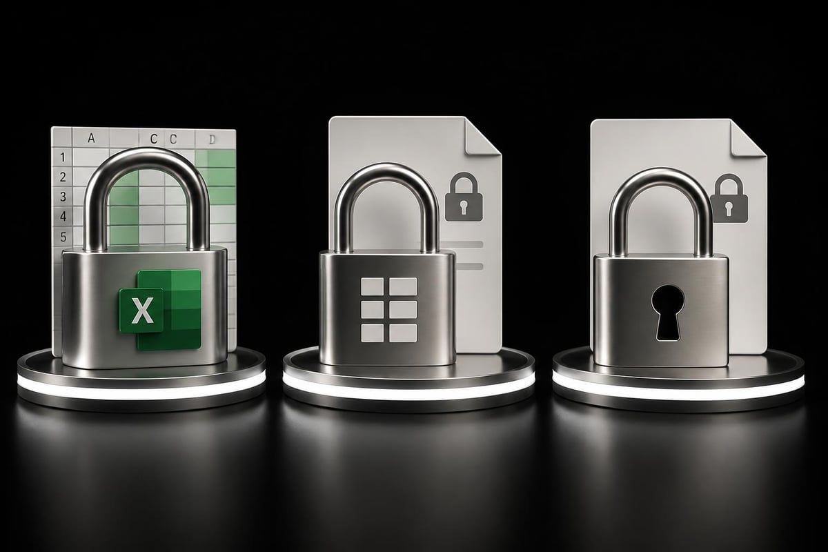 Excel password protection types