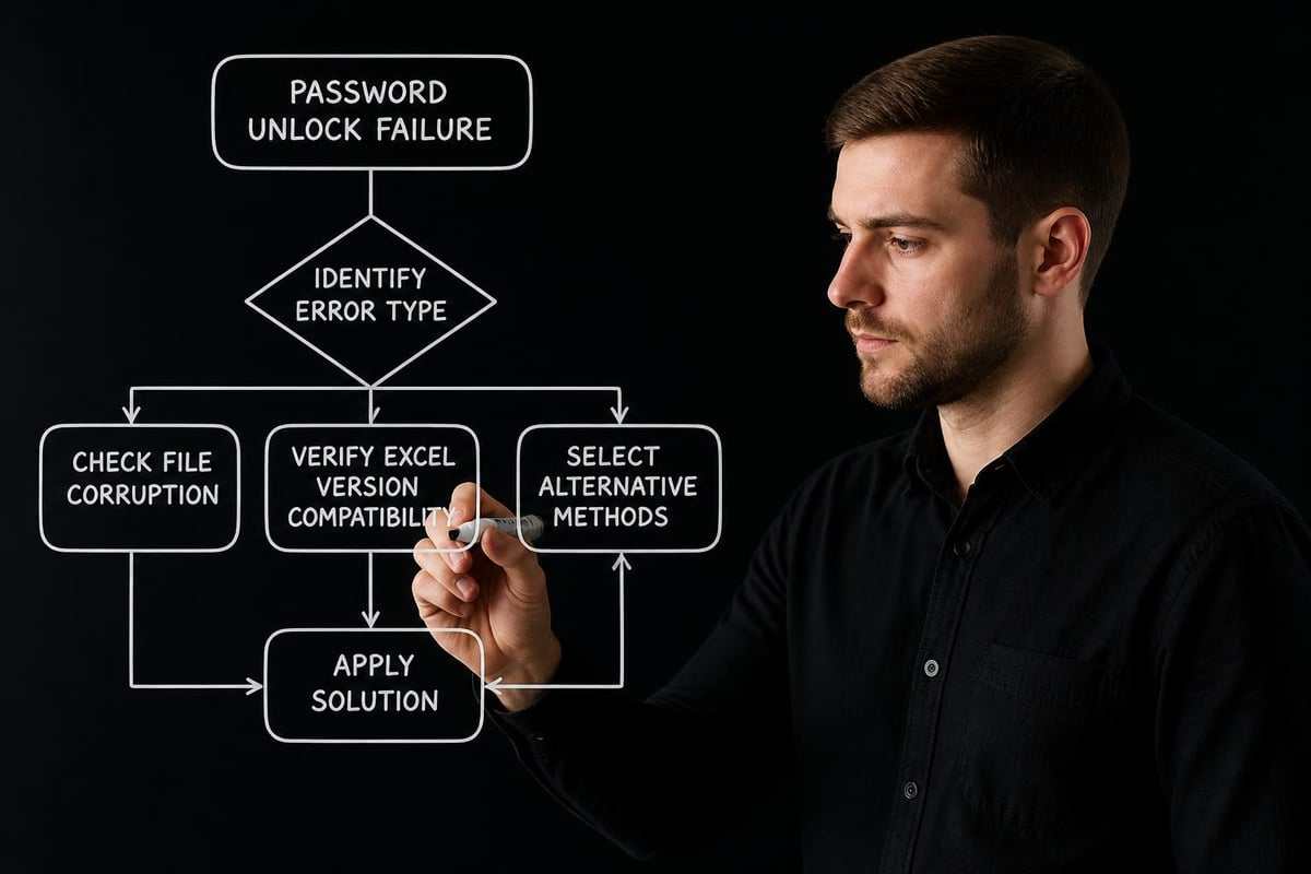 Excel unlock troubleshooting workflow
