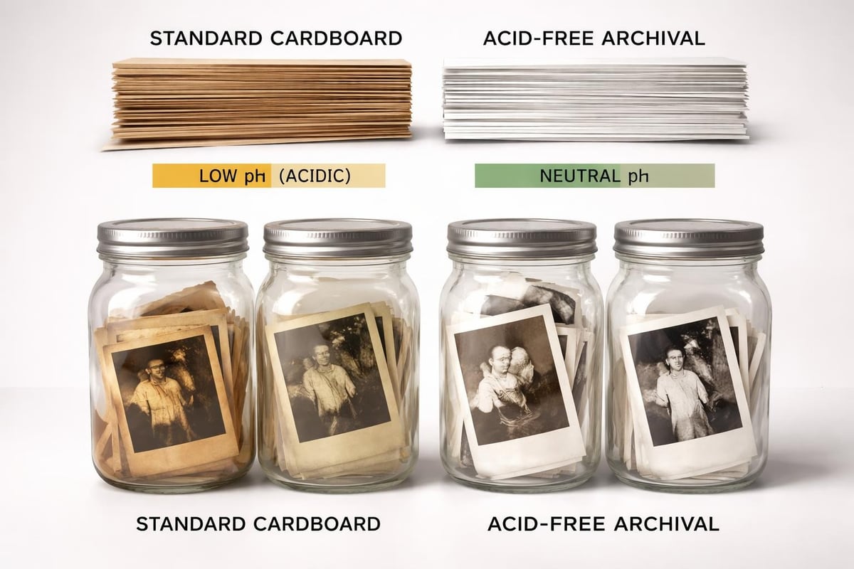 Archival box materials comparison