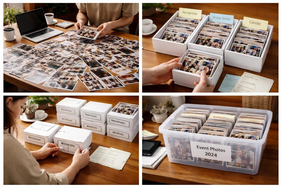 Photo organization workflow