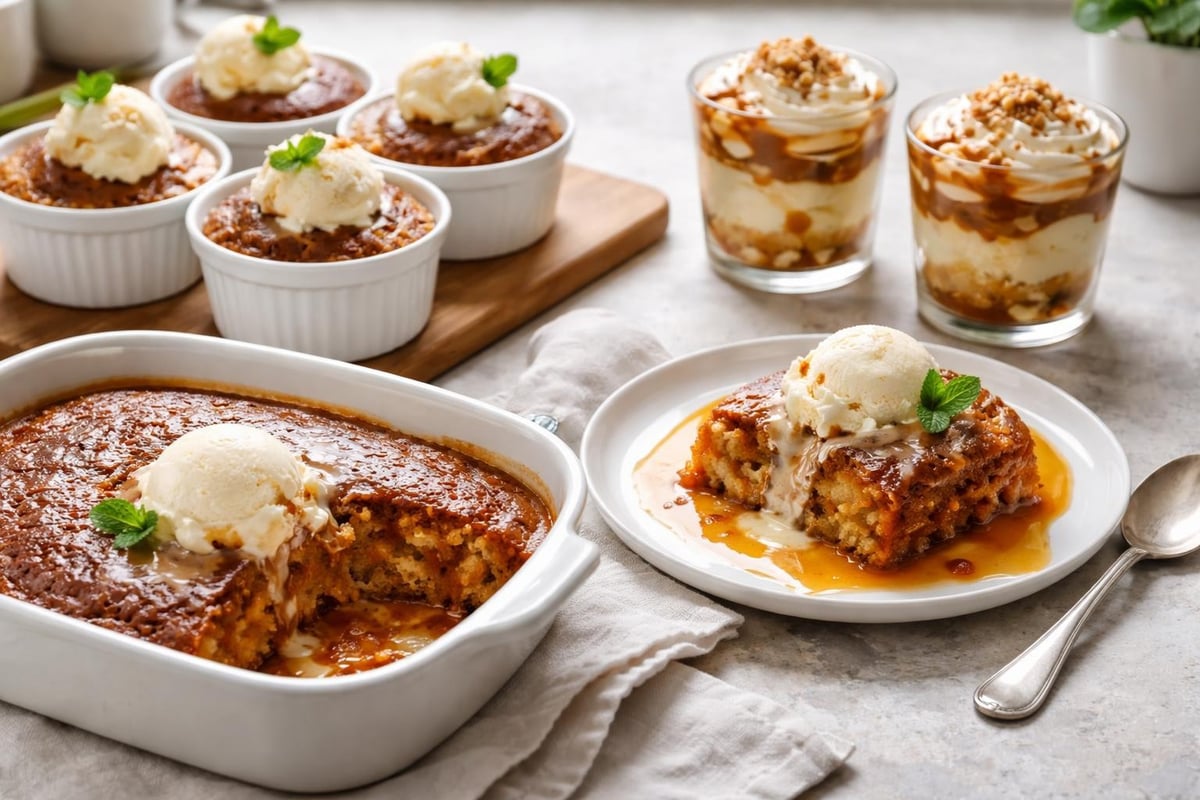 Malva pudding variations