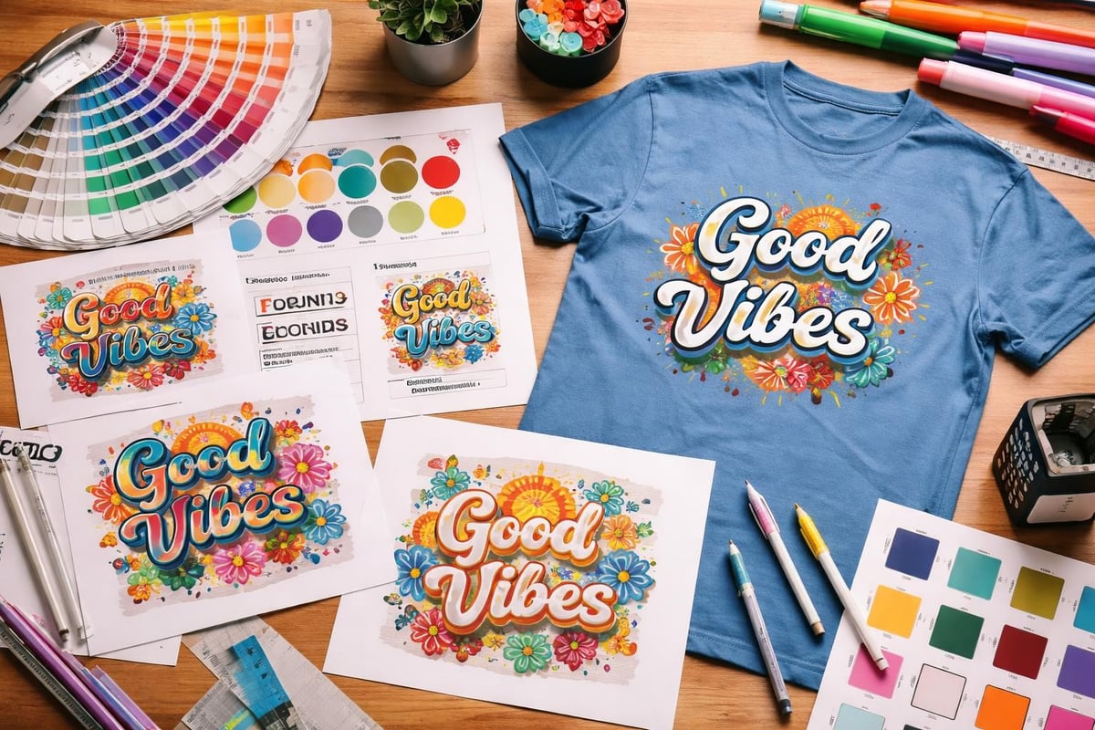 T-shirt design process