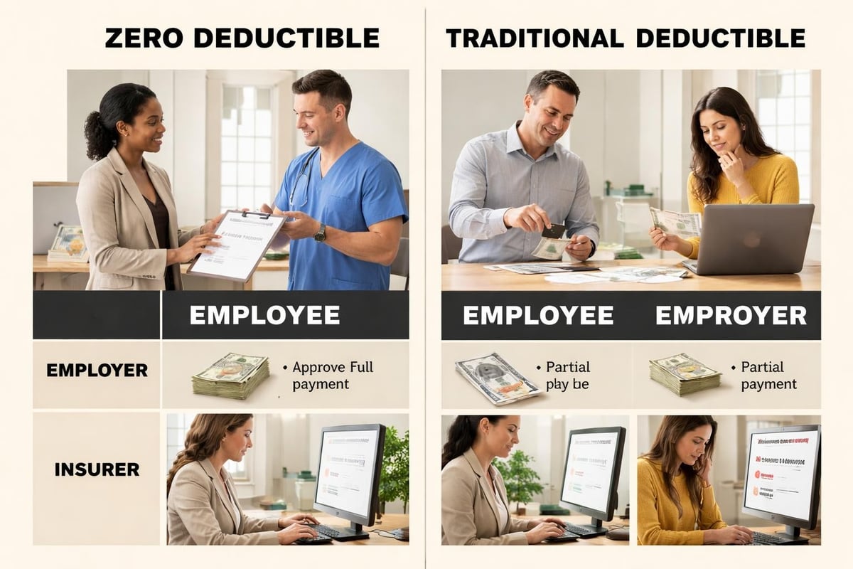 Zero deductible payment flow