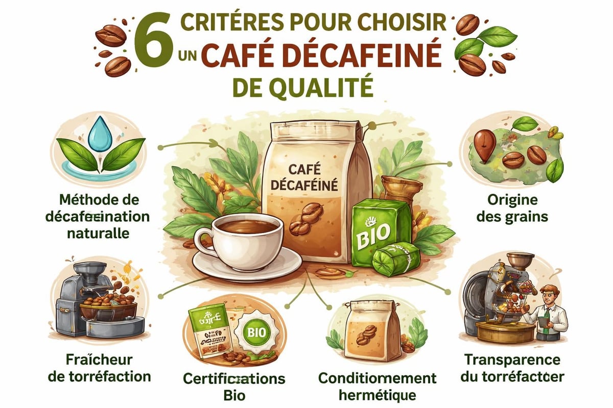 Critères qualité café décaféiné