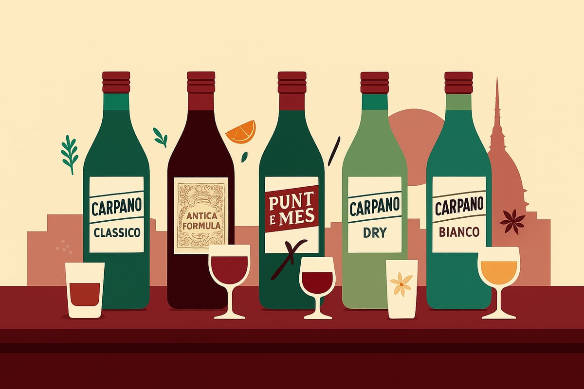 Tipi di Vermouth Carpano: Caratteristiche e Differenze
