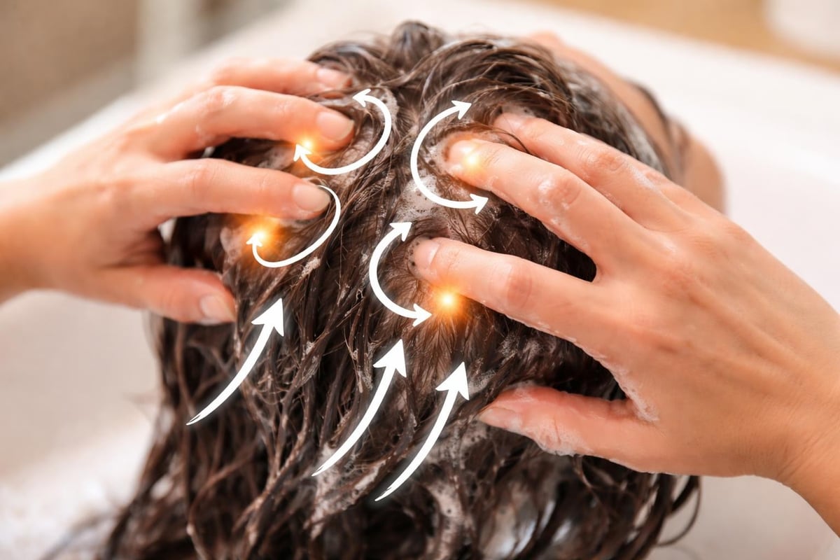 Scalp massage technique