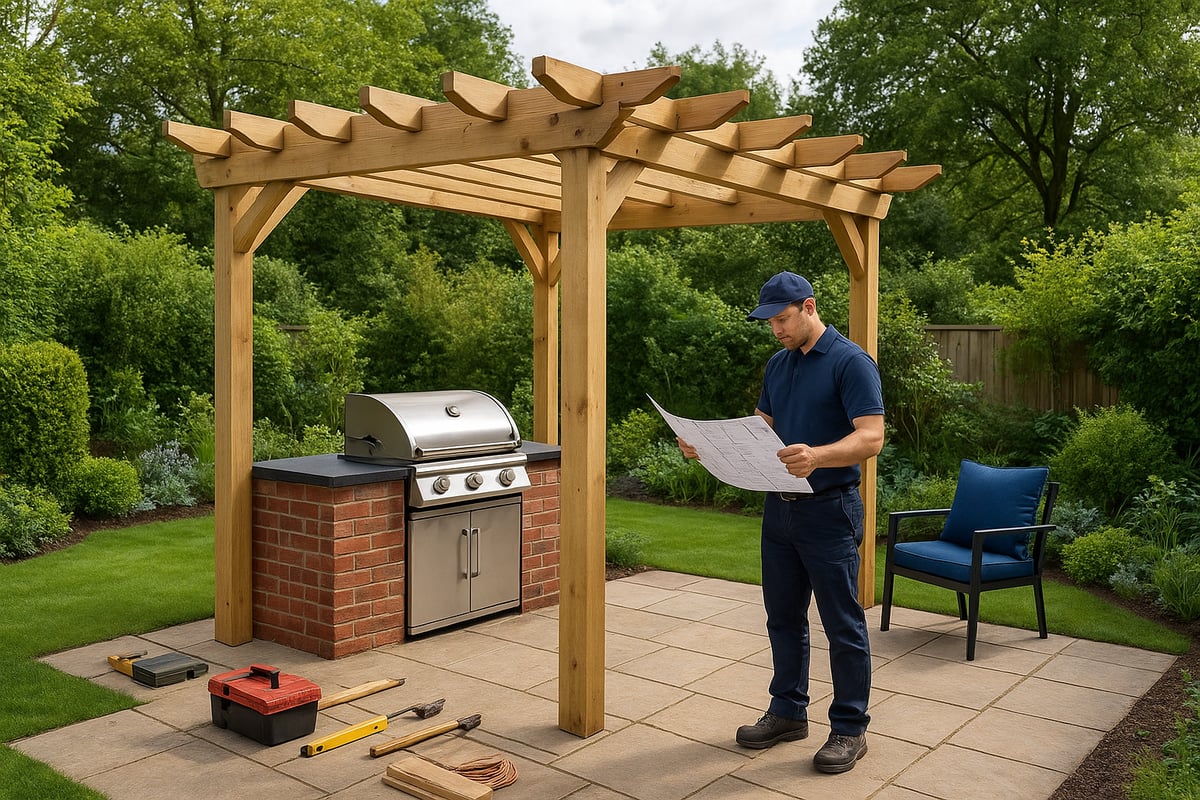 Building and Installing Your Pergola with Grill: What to Expect