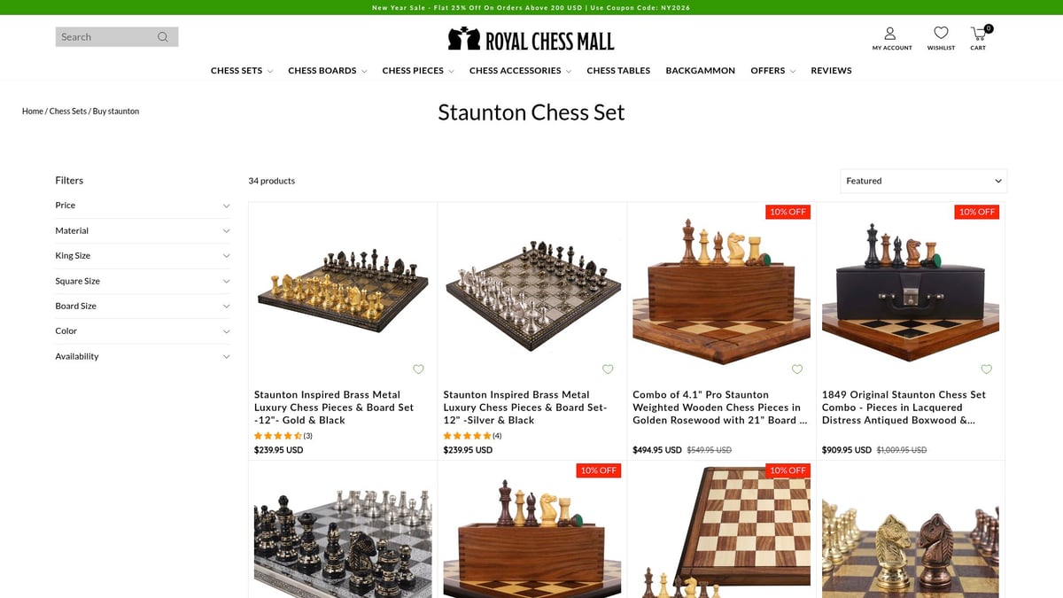 Top 8 Chess Set Picks For Every Player In 2026 - Classic Staunton Wooden Chess Set – Royal Chess Mall