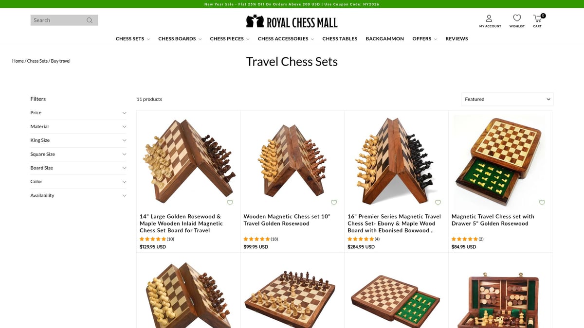 Top 8 Chess Set Picks For Every Player In 2026 - Magnetic Travel Chess Set – Royal Chess Mall