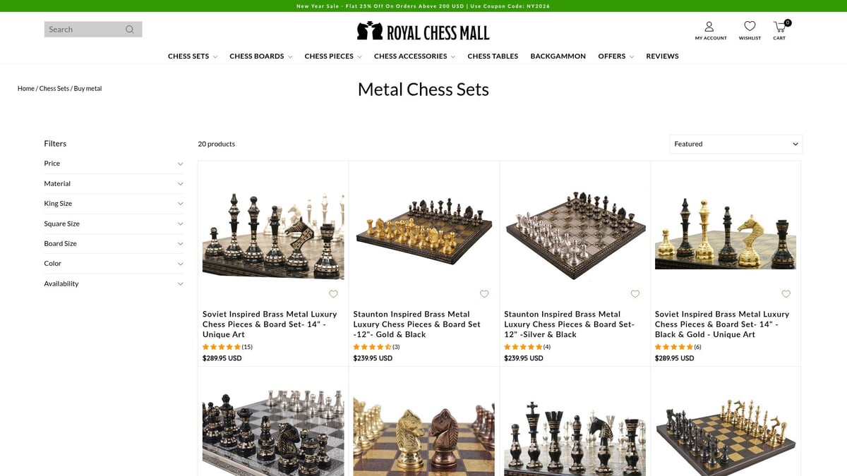 Top 8 Chess Set Picks For Every Player In 2026 - Metal Chess Set – Royal Chess Mall