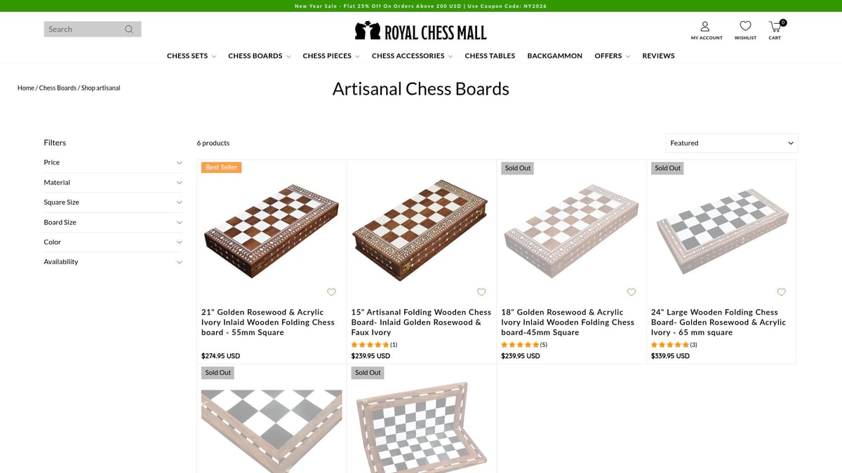 Top 8 Chess Set Picks For Every Player In 2026 - Folding Artisanal Chess Board Set – Royal Chess Mall