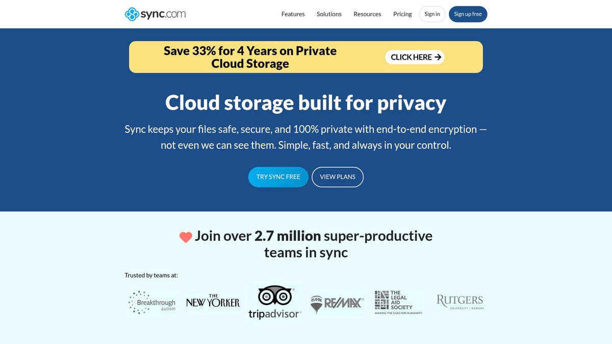 7 Best Online Storage File Sharing Tools to Use in 2026 - Sync.com