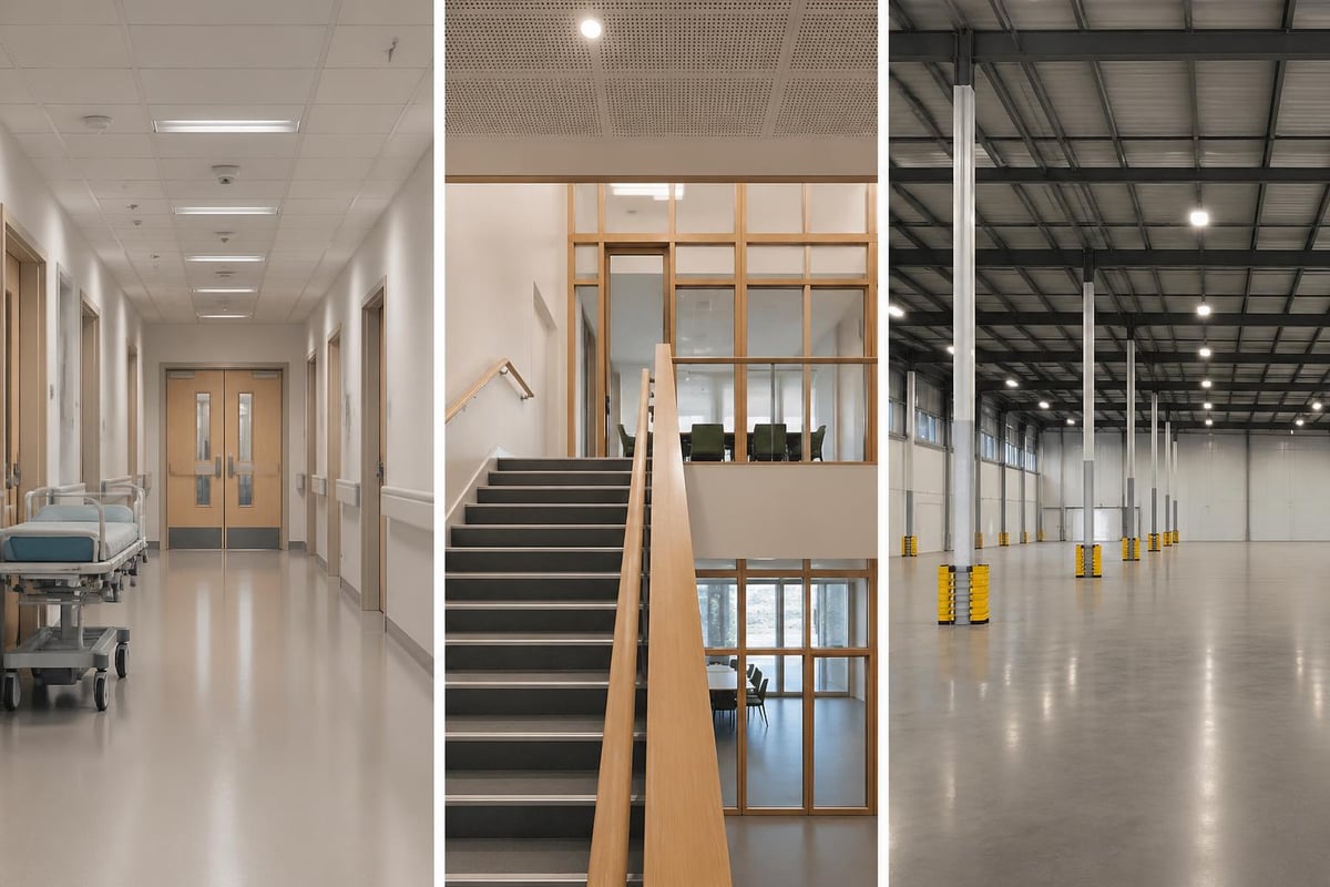 Passive fire protection across building types