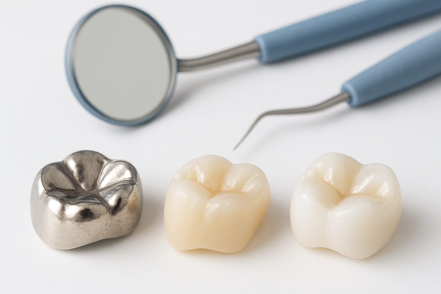 Vrste zobnih prevlek: Materiali in njihove lastnosti