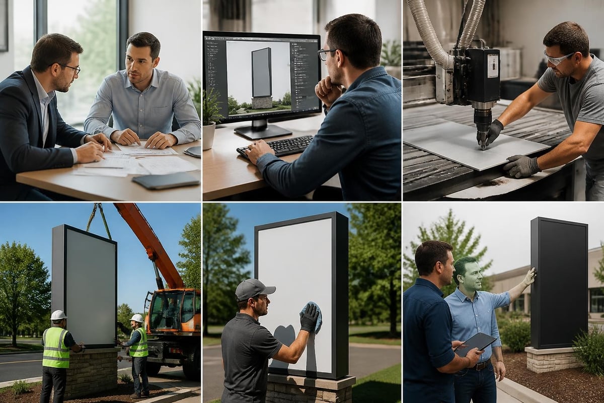 Signage lifecycle management