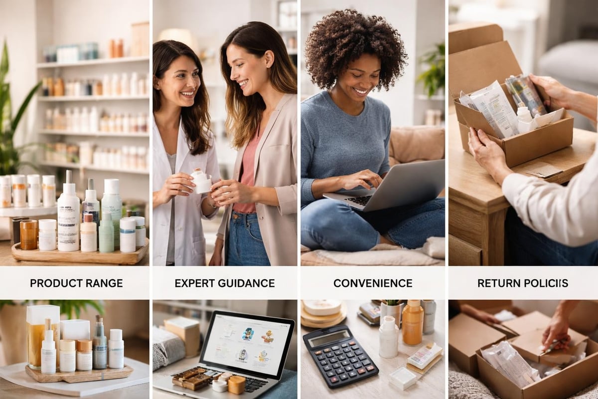 Comparison of shopping channels
