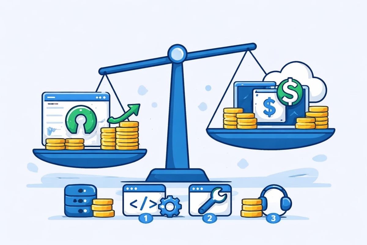 Cost breakdown visualization