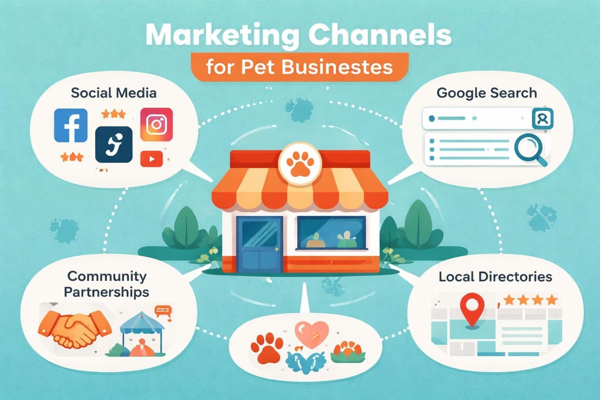 Pet business marketing channels