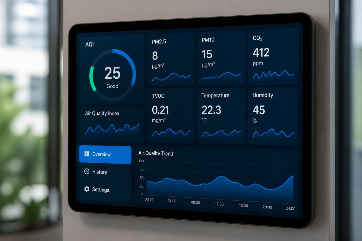 Air quality monitoring parameters