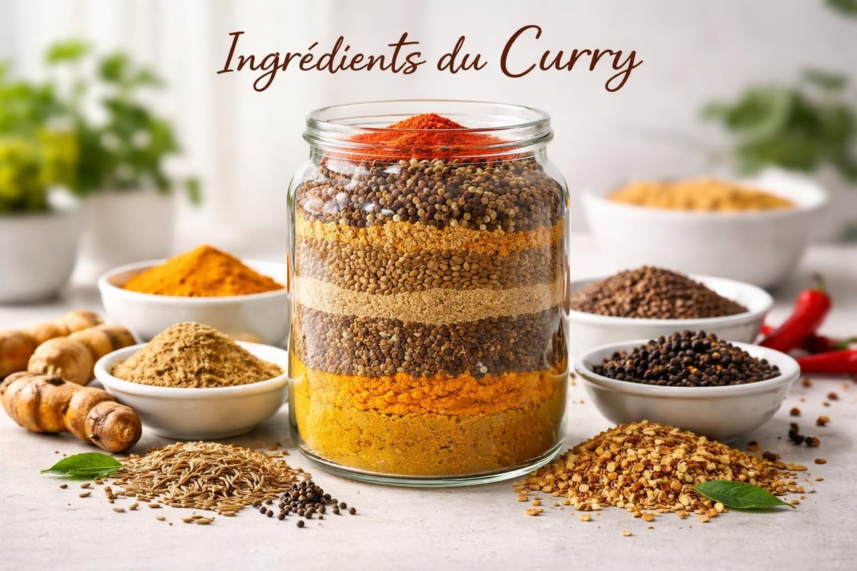 Composition du curry en poudre