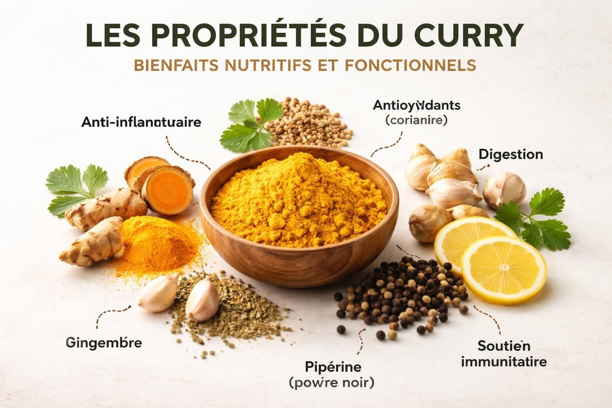 Bienfaits nutritionnels curry