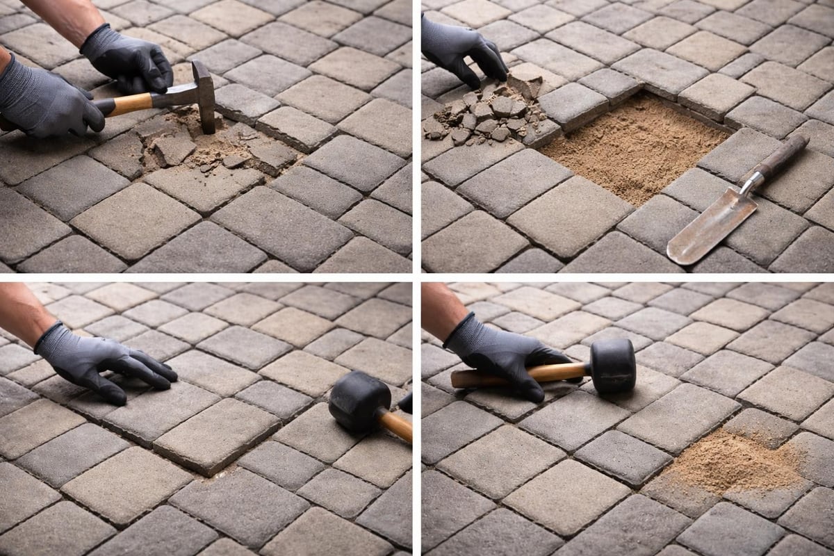 Tile replacement demonstration