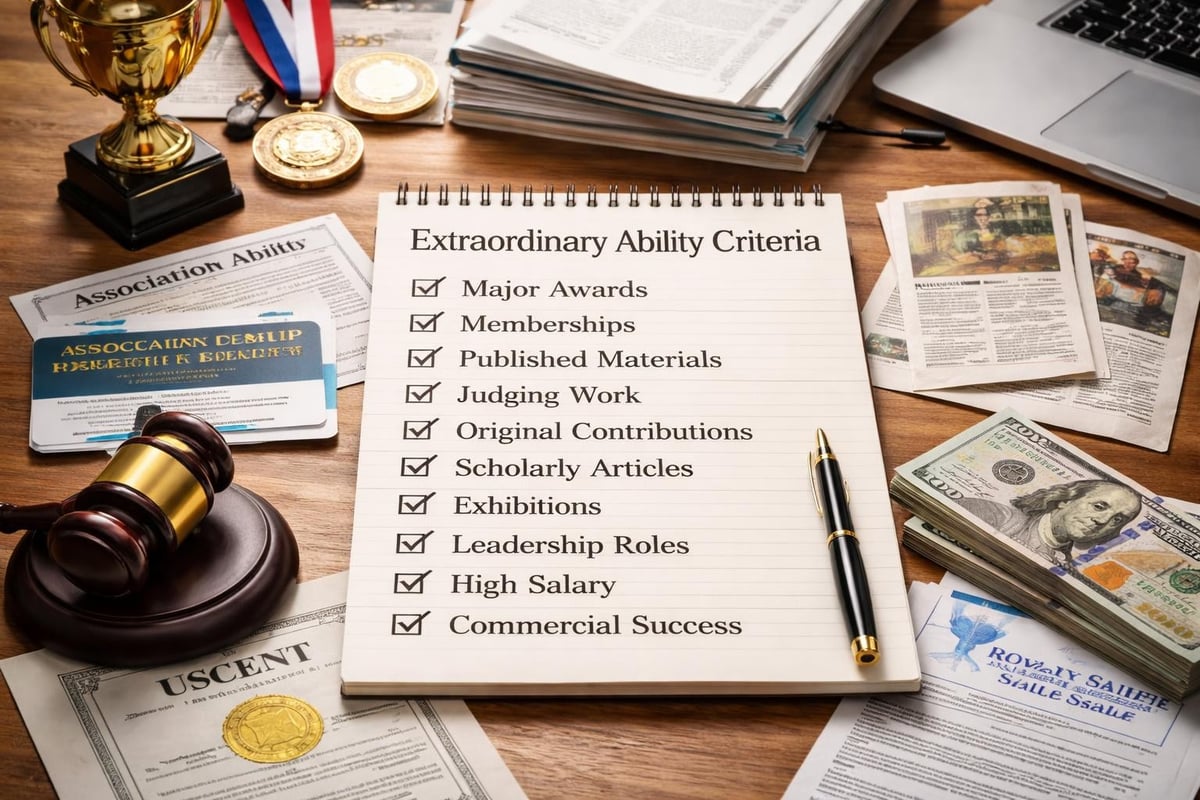 EB-1A extraordinary ability criteria