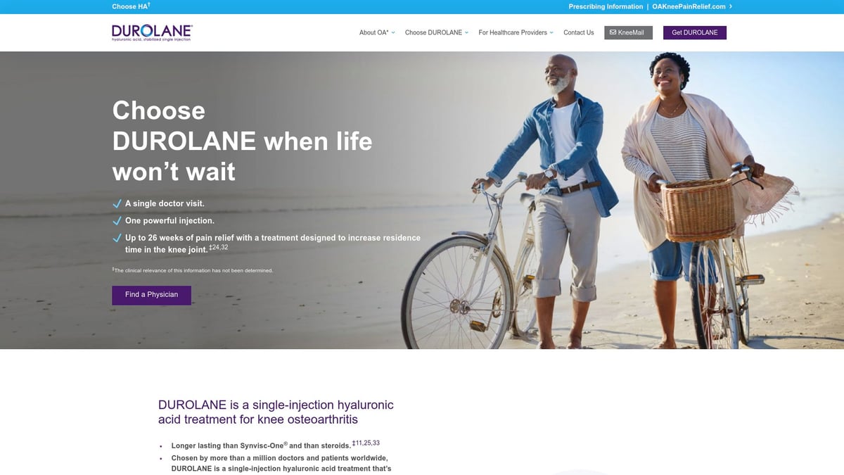 7 Essential Best Medicine for Joint Pain Options in 2026 - Durolane (hyaluronic acid injection)