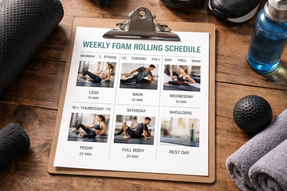 Foam rolling routine schedule