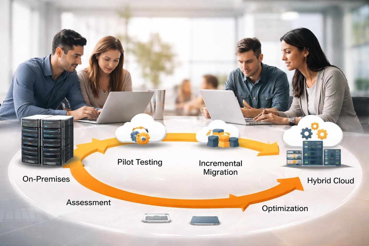 Hybrid cloud migration pathway