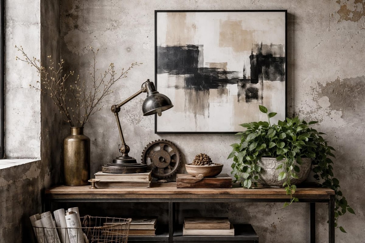 Industrial chic styling details