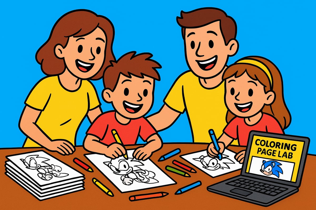 Coloring Page Lab: Unlimited Sonic Coloring for Creative Families