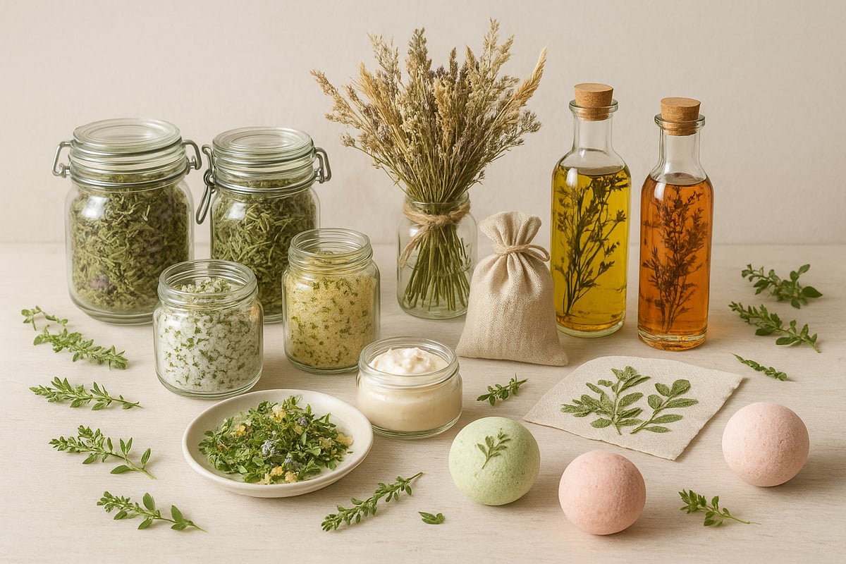 9 Idées Créatives d’Herbes Séchées à Essayer en 2026