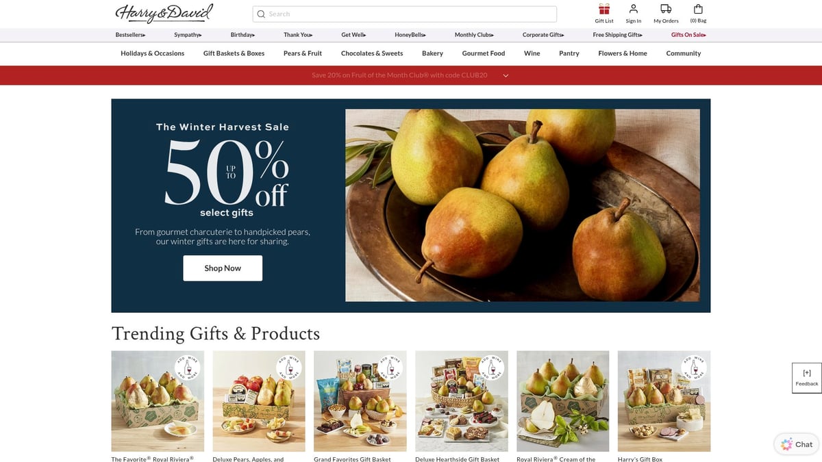 9 Amazing Best Holiday Gift Packages to Delight Everyone in 2026 - Harry & David: Deluxe Holiday Gift Basket