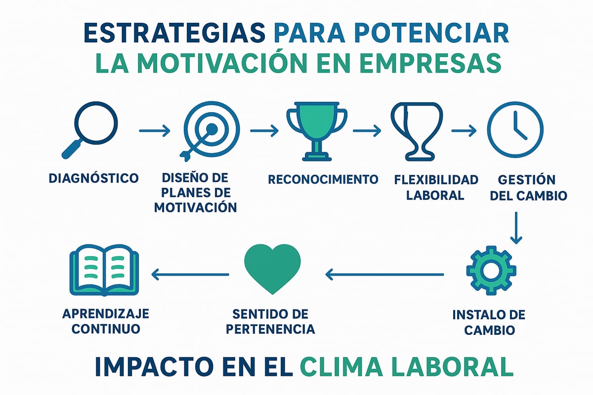 Estrategias prácticas para potenciar la motivación empresarial