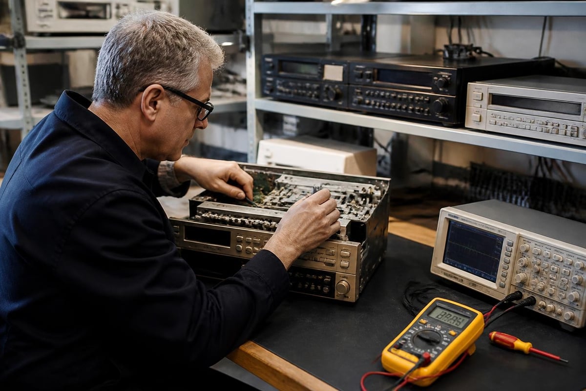 Sony VCR maintenance workflow