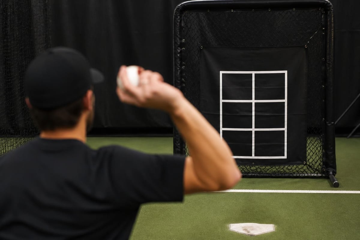 Pitching net target zones