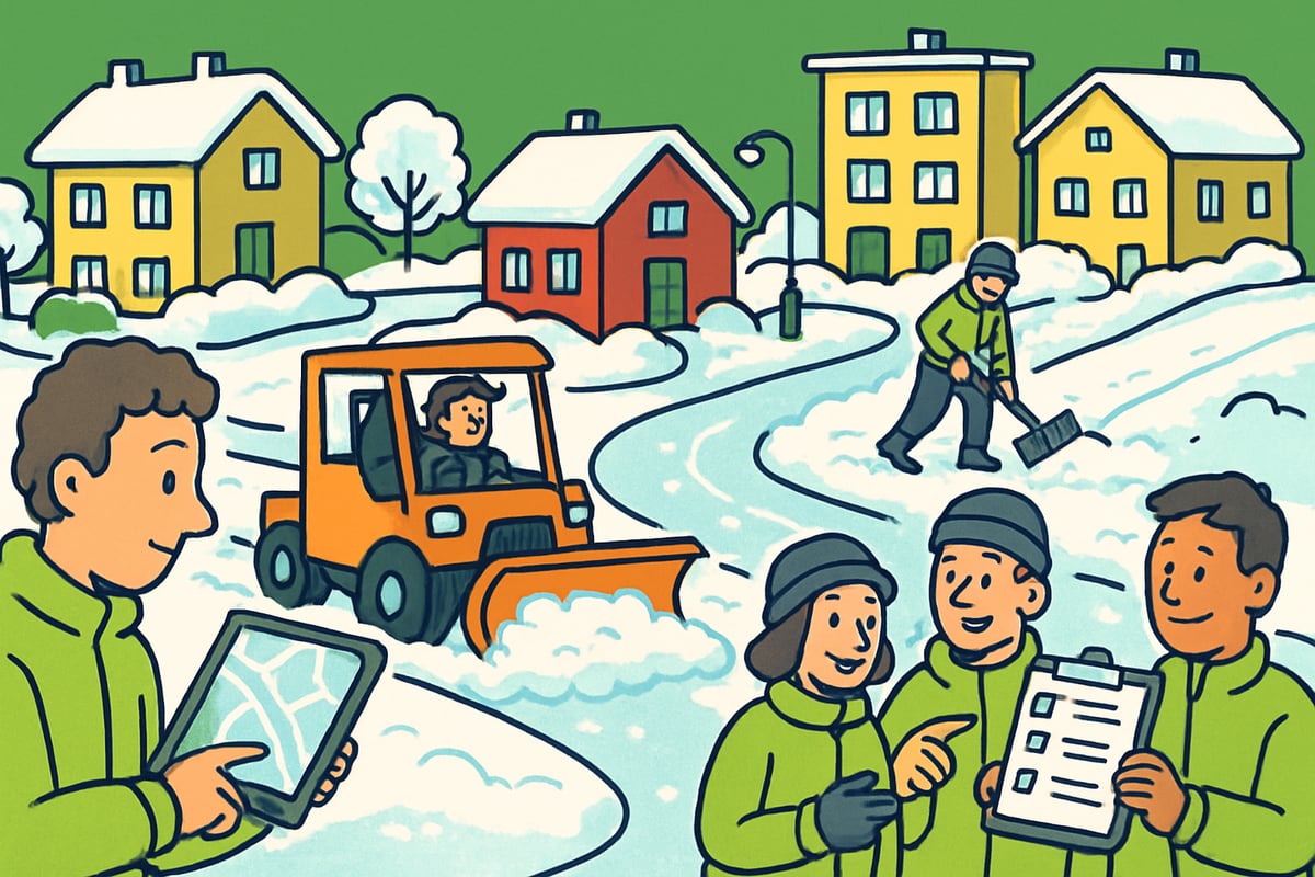 Snöröjning Guide 2025: Effektiva tips för fastighetsägare 2 Planering av Snöröjning: Grunden för Effektiva Vintervägar