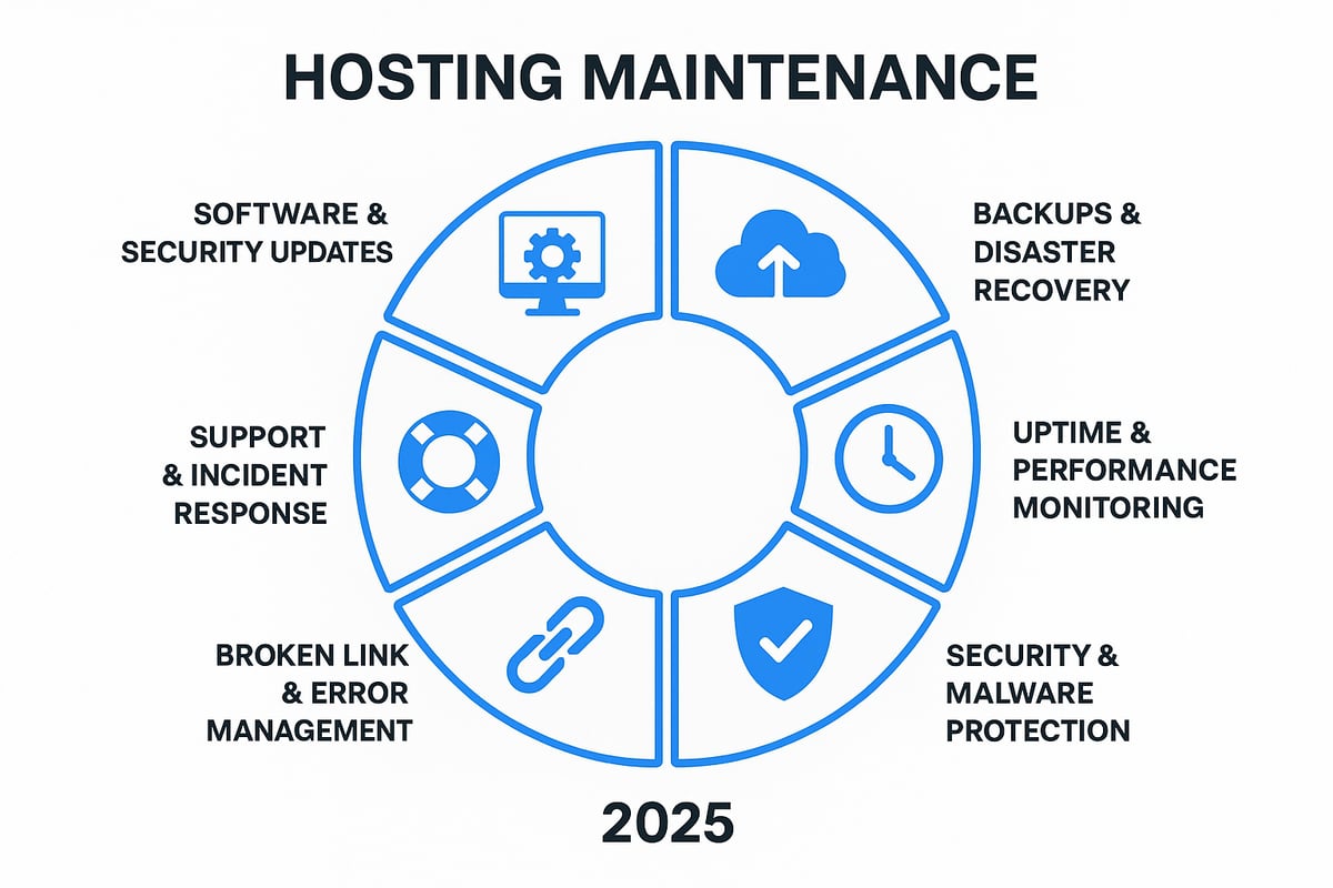 Core components of hosting maintenance: step-by-step for 2025