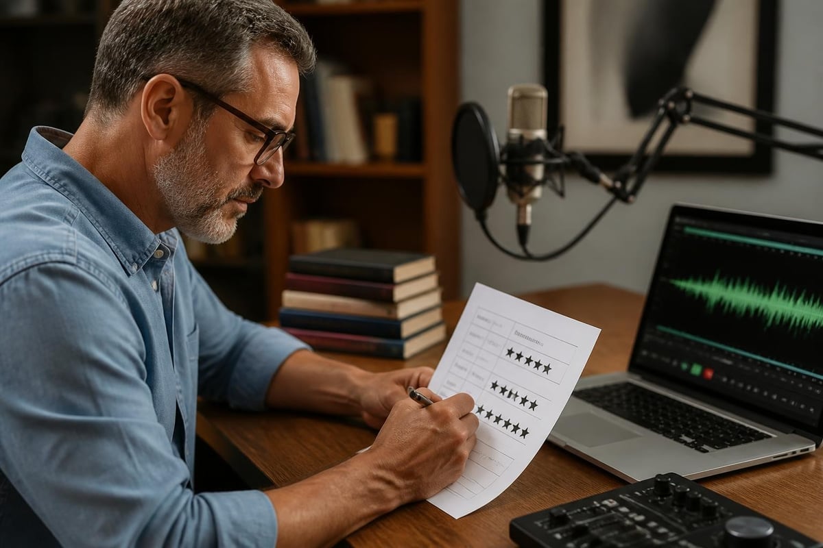 Audiobook review evaluation criteria