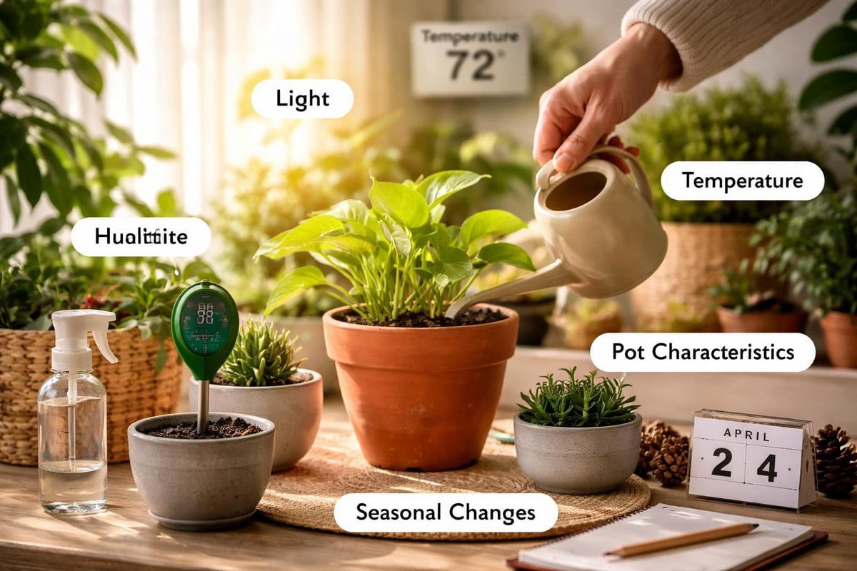 Factors affecting plant watering needs