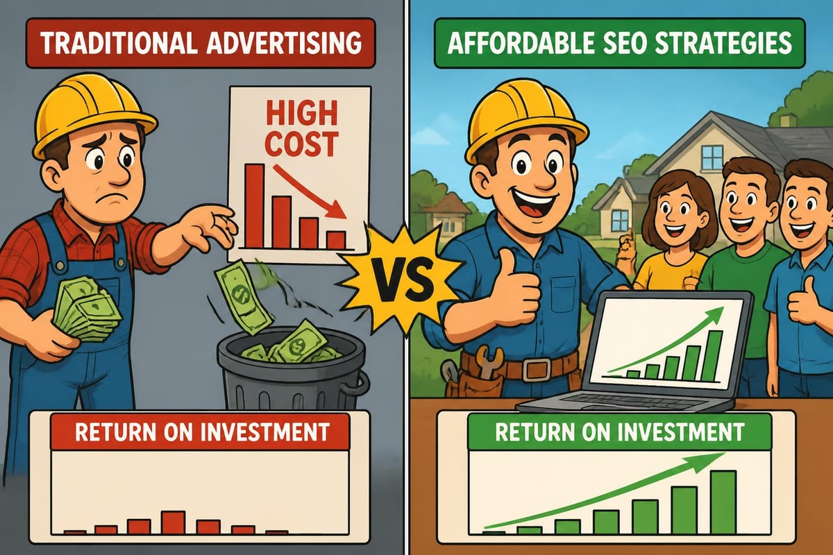 SEO investment comparison for contractors
