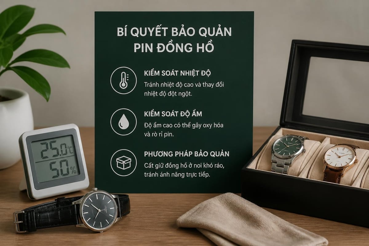 Bảo dưỡng đồng hồ pin