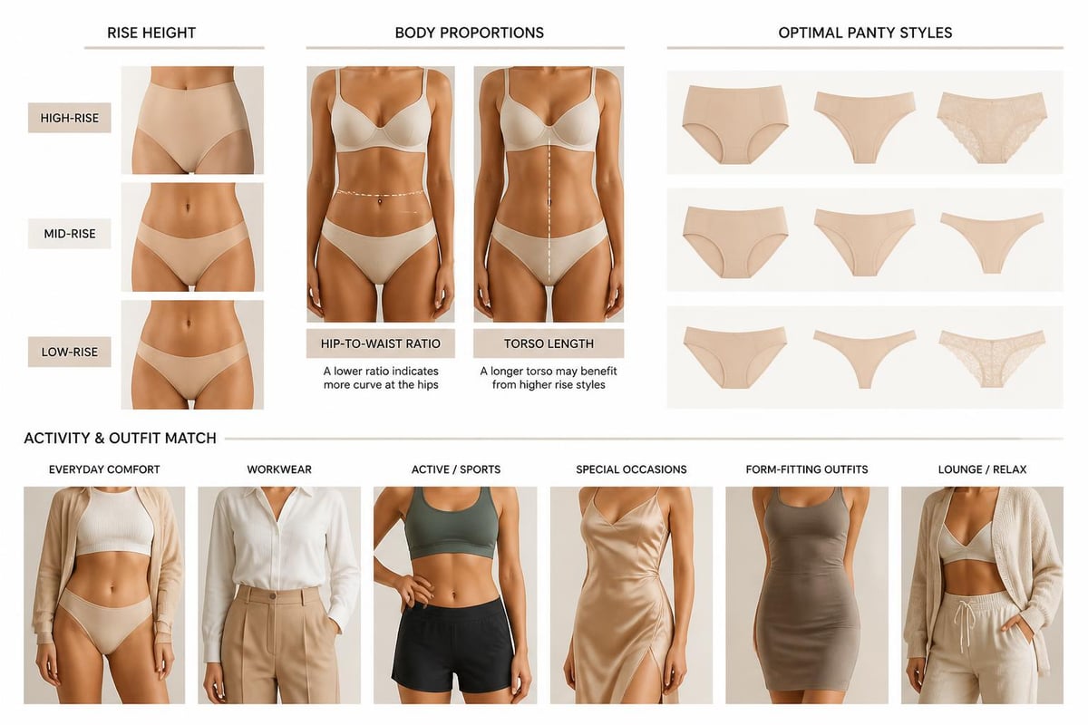 Panty set sizing guide