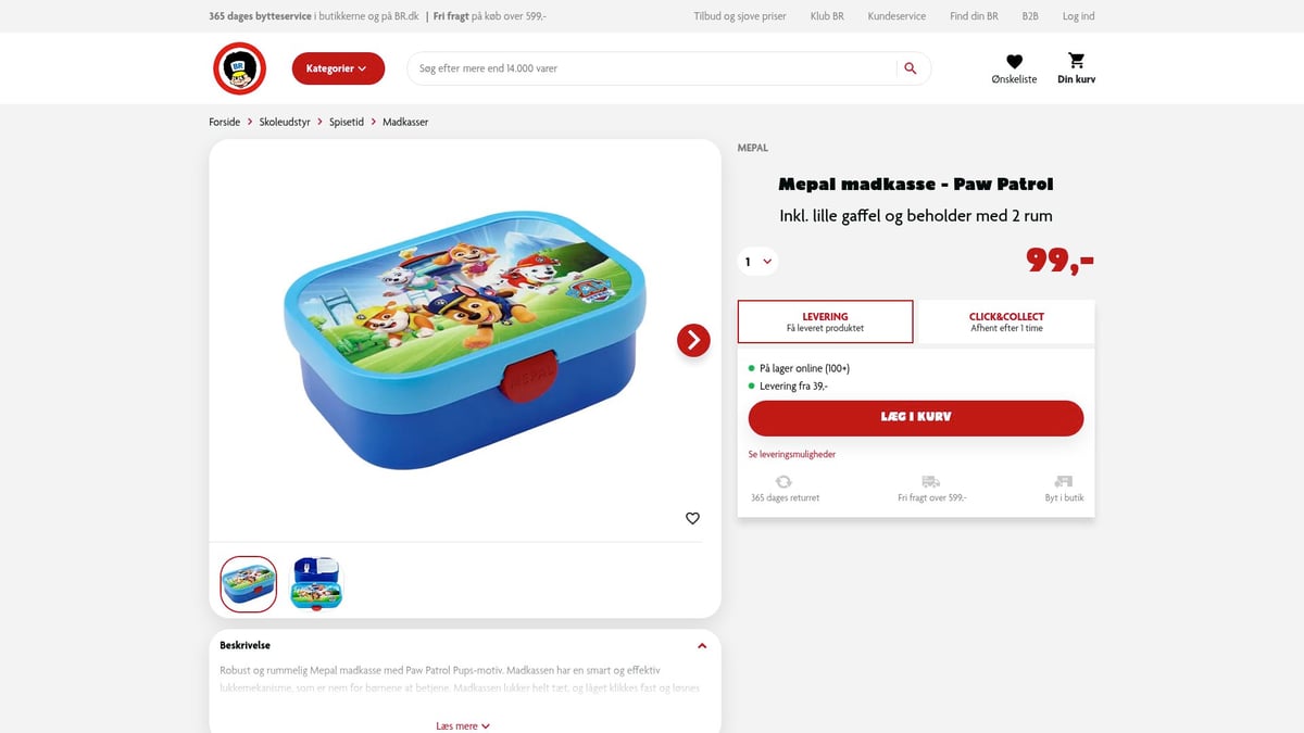 7 Smarte Madkasse Til B&oslash;rn: Bedste Valg i 2026 - Mepal Madkasse &ndash; Paw Patrol