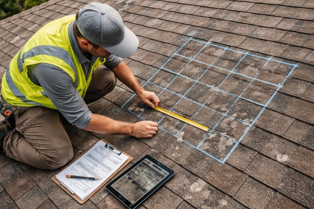 Hail damage assessment process