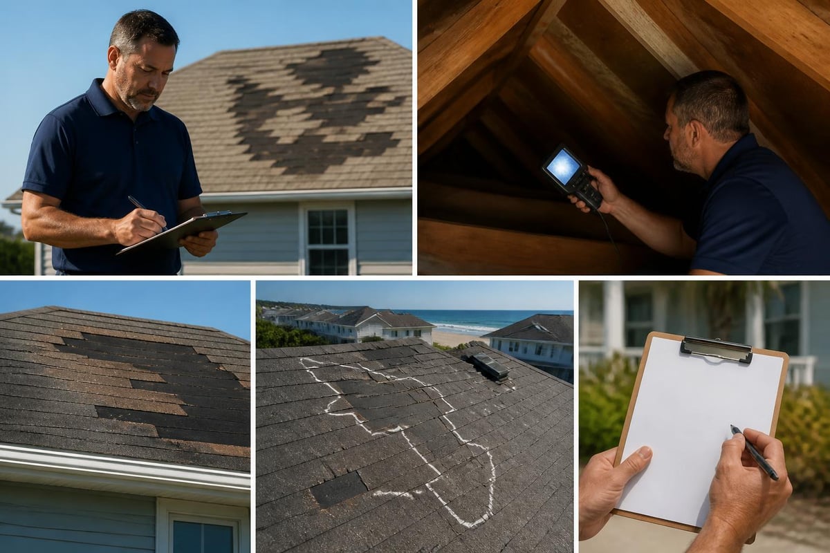 Roof damage assessment process